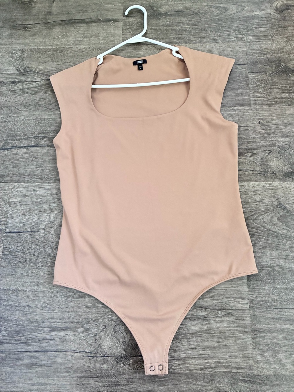 Express Nude Blush Scoop Neck Bodysuit